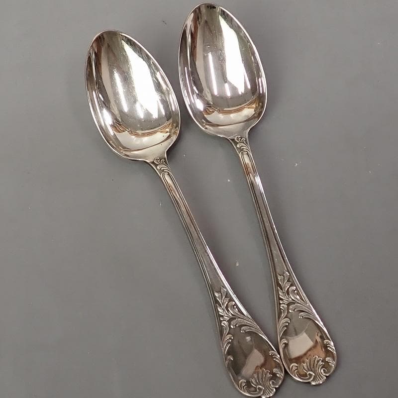 RU-5241　クリストフル　シルバー　マルリーテーブルスプーン　20.5㎝ペア