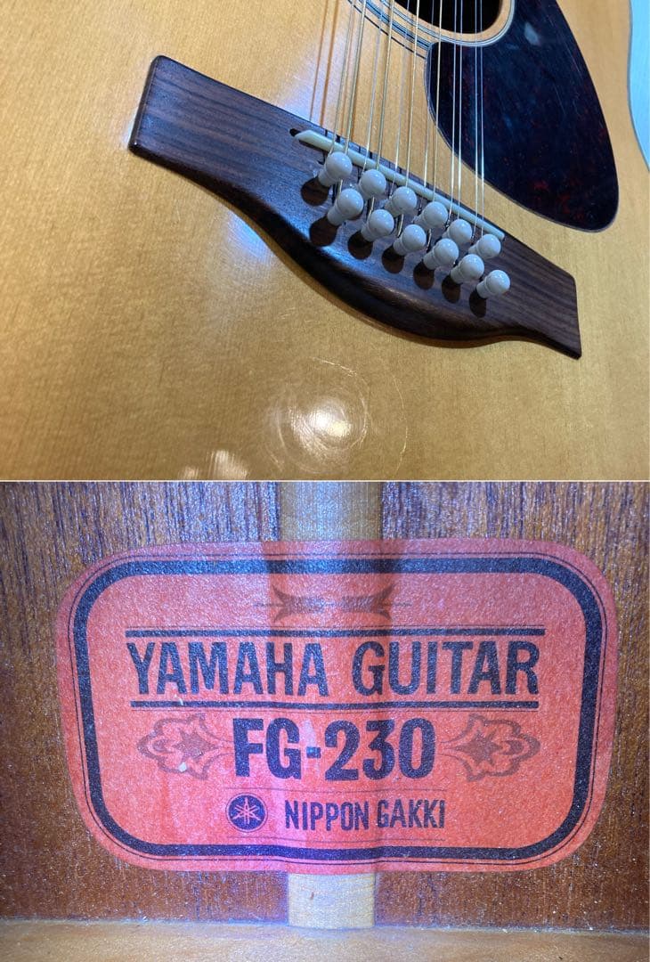 希少】#666 YAMAHA 12弦ギター FG-230 赤ラベル - メルカリ