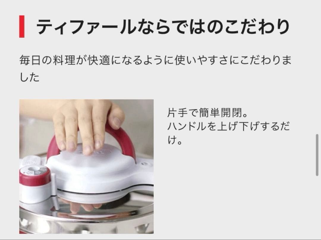 【新品】T-faL クリプソ ミニット イージー ルビーレッド 4.5L