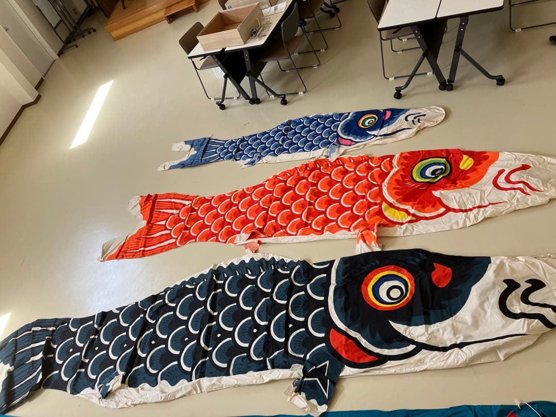 職人手作りブロード鯉のぼり5m他の4点セット