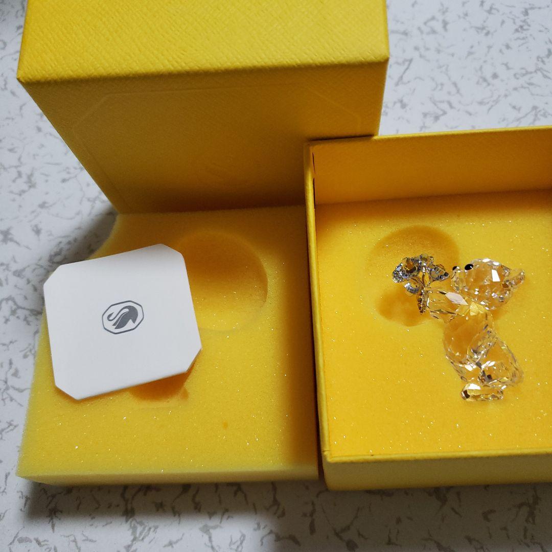 Swarovski スワロフスキー くま置物 忘れな草　テディベア　クリスベア
