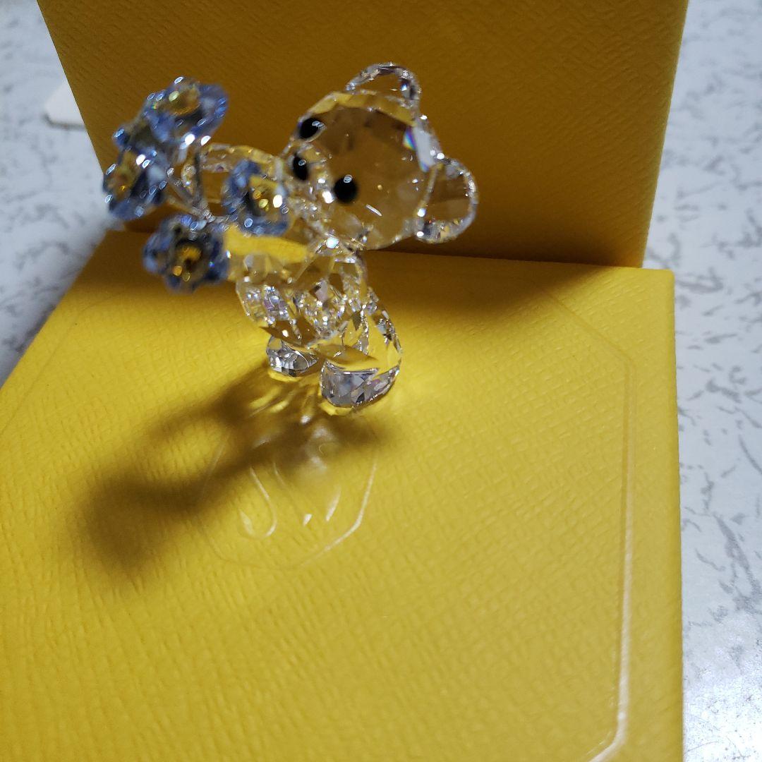 Swarovski スワロフスキー くま置物 忘れな草　テディベア　クリスベア