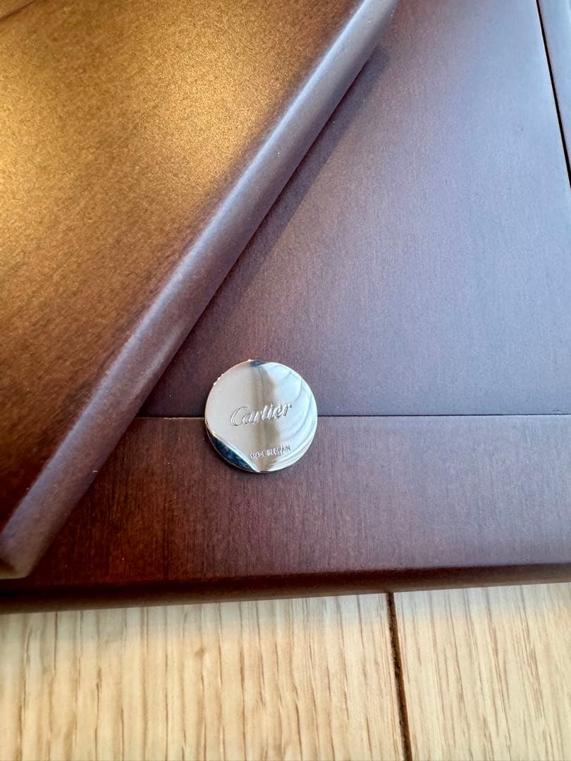 Cartier フォトフレーム シルバー 幾何学模様