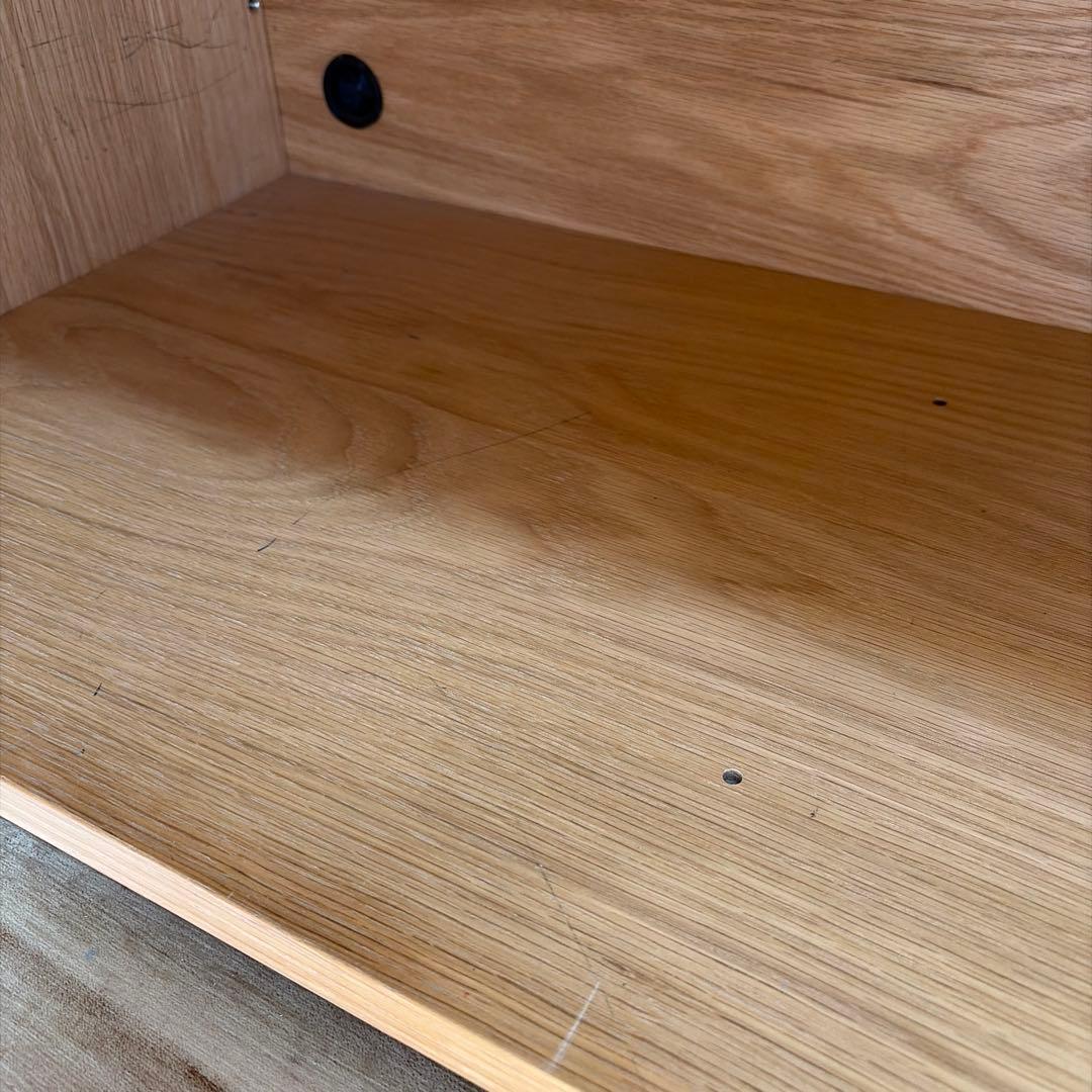 無印良品 スタッキングキャビネット テレビ台　木製扉 オーク材