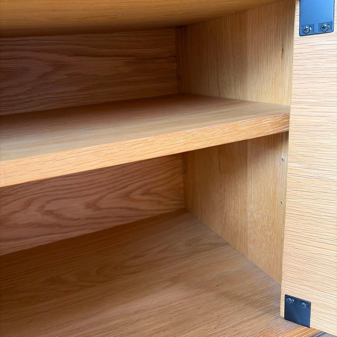 無印良品 スタッキングキャビネット テレビ台　木製扉 オーク材