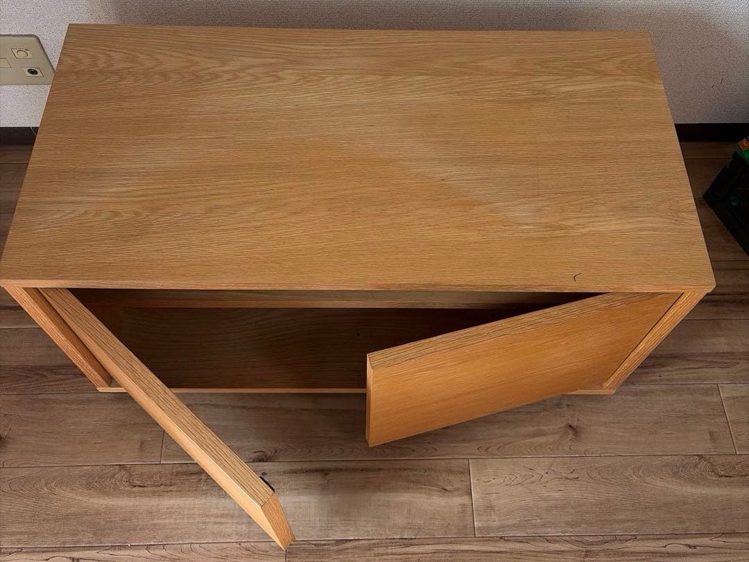 無印良品 スタッキングキャビネット テレビ台　木製扉 オーク材