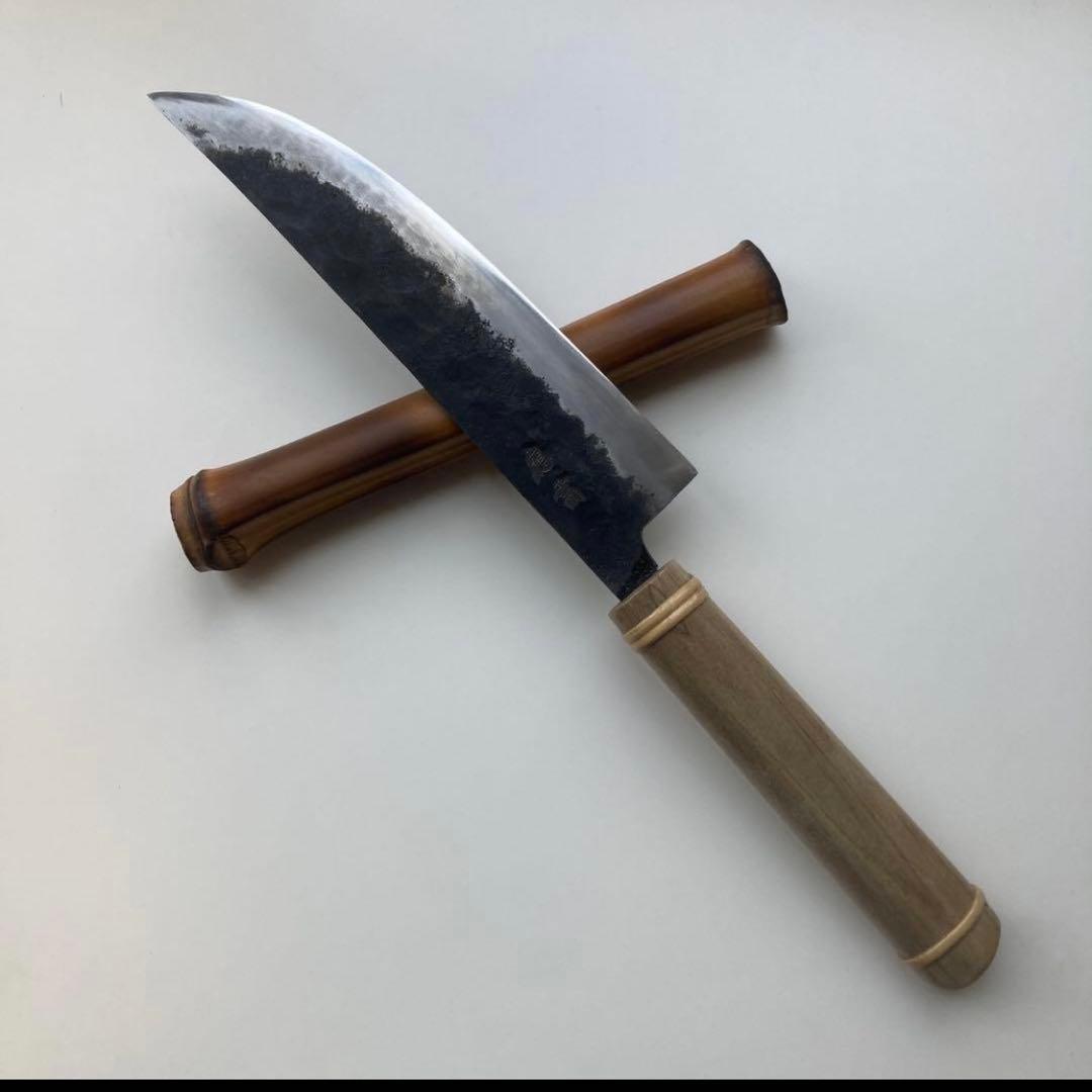 浮世絵三徳黒打包丁 - メルカリ