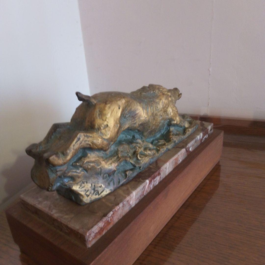 ブロンズ像猪　北村西望ブロンズ像　本土のみ方まとめ買い出来ます。