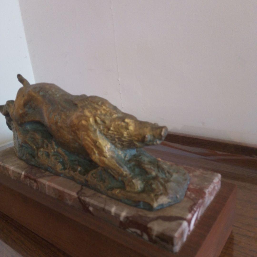 ブロンズ像猪　北村西望ブロンズ像　本土のみ方まとめ買い出来ます。