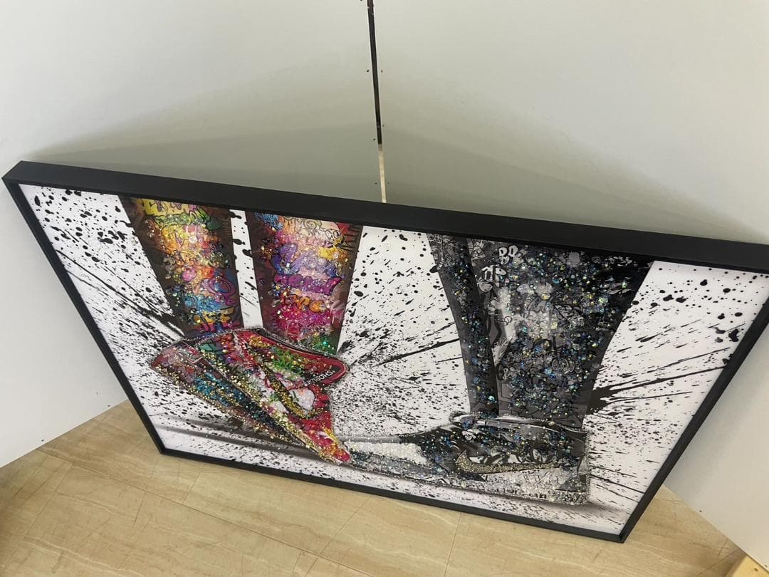 水晶絵 ナイキ NIKE スニーカー アート アートパネル 絵画 額縁