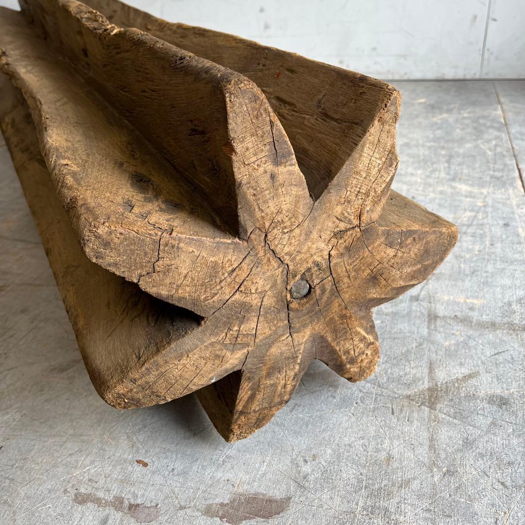 アンティーク 古道具 古農具 歯車 オブジェ プリミティブ z589