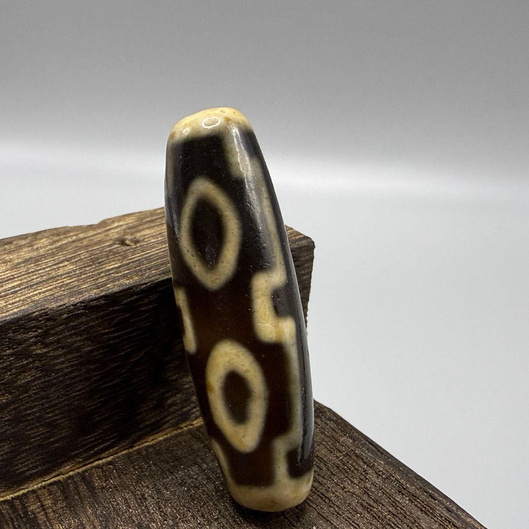 L068 壇城仏四眼希少天珠瑪瑙茶珠開運魔除け