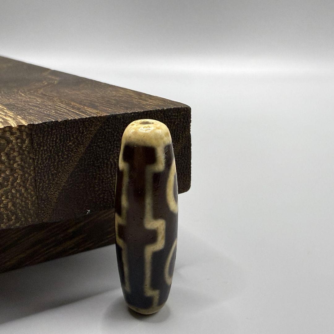 L068 壇城仏四眼希少天珠瑪瑙茶珠開運魔除け