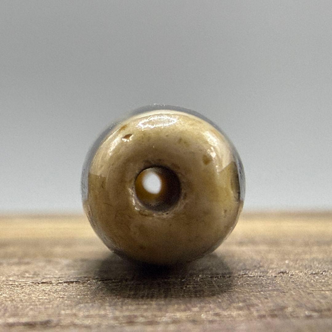 L068 壇城仏四眼希少天珠瑪瑙茶珠開運魔除け