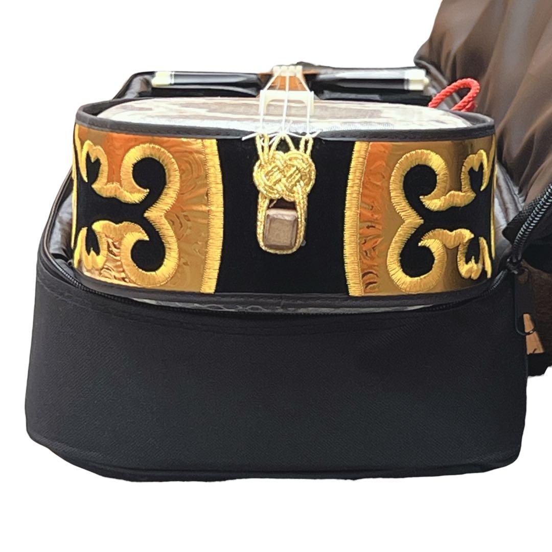 沖縄三線 三味線 人工革 合皮 ヘビ柄 ソフトケース付 民族楽器 弦楽器