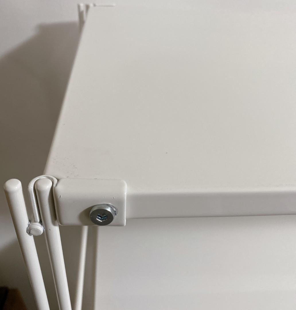 無印良品 スチールユニットシェルフ スチールラック 4段 ライトグレー