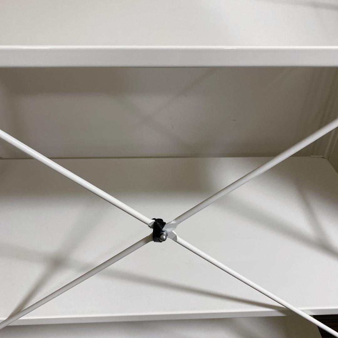 無印良品 スチールユニットシェルフ スチールラック 4段 ライトグレー