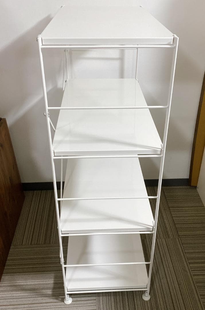 無印良品 スチールユニットシェルフ スチールラック 4段 ライトグレー