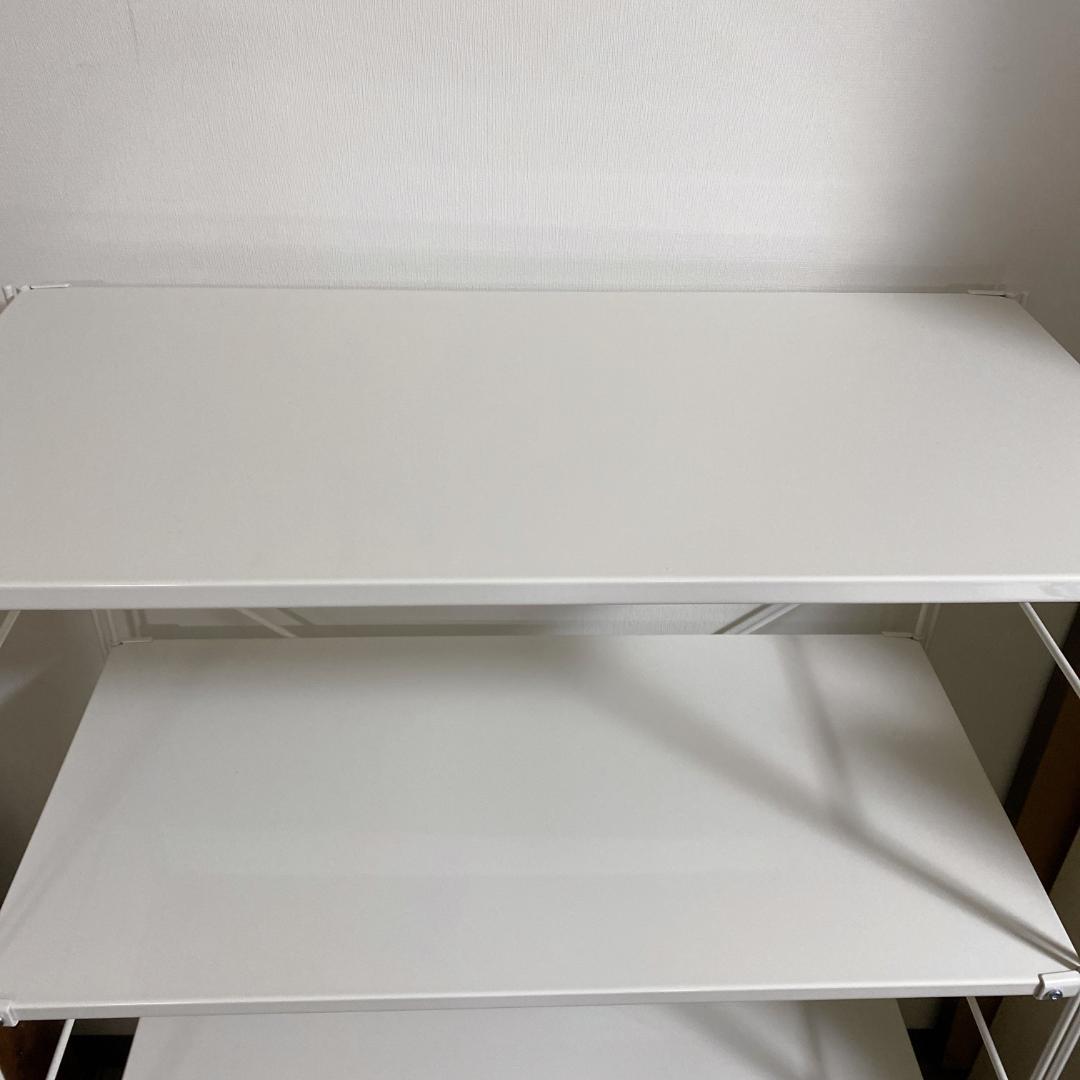 無印良品 スチールユニットシェルフ スチールラック 4段 ライトグレー