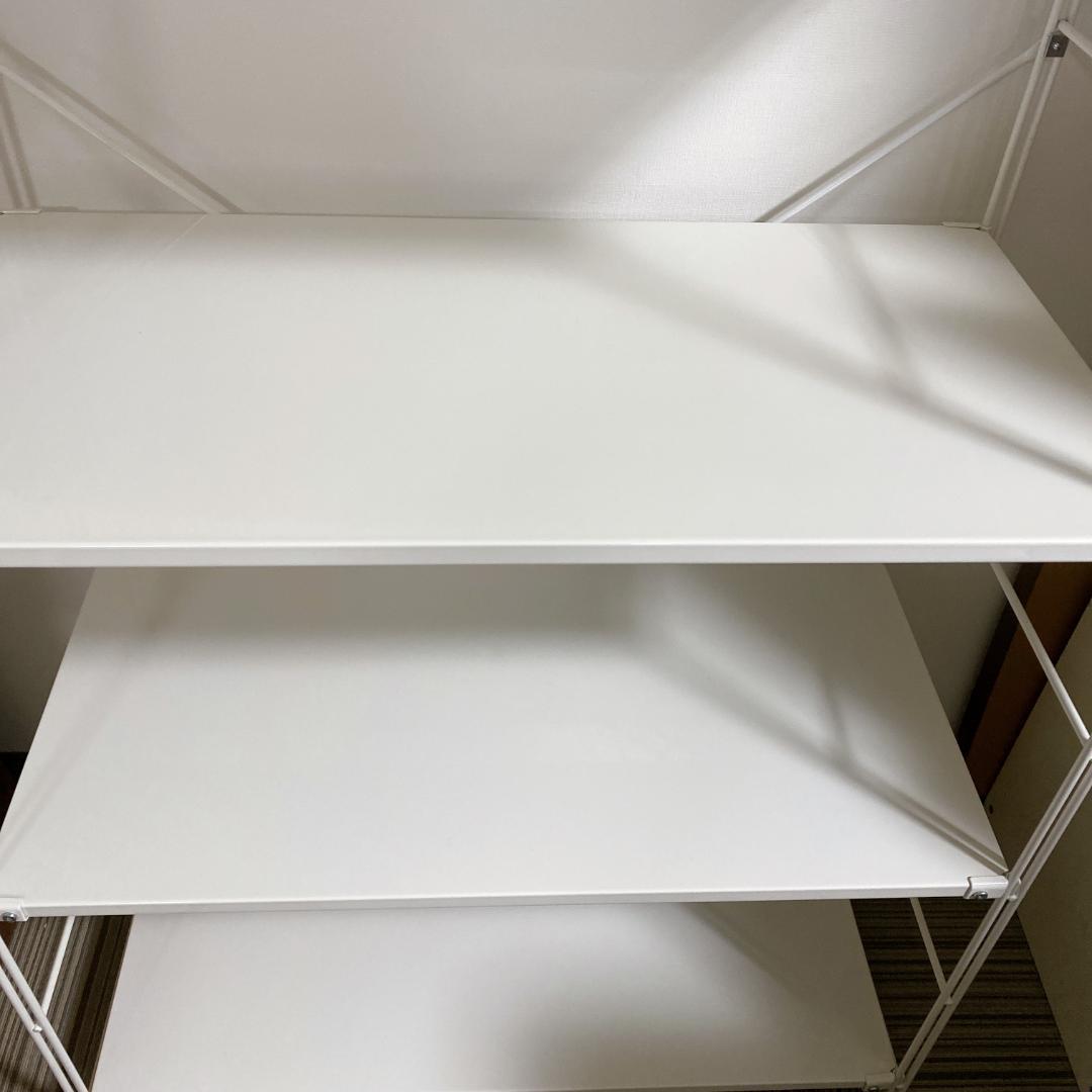 無印良品 スチールユニットシェルフ スチールラック 4段 ライトグレー