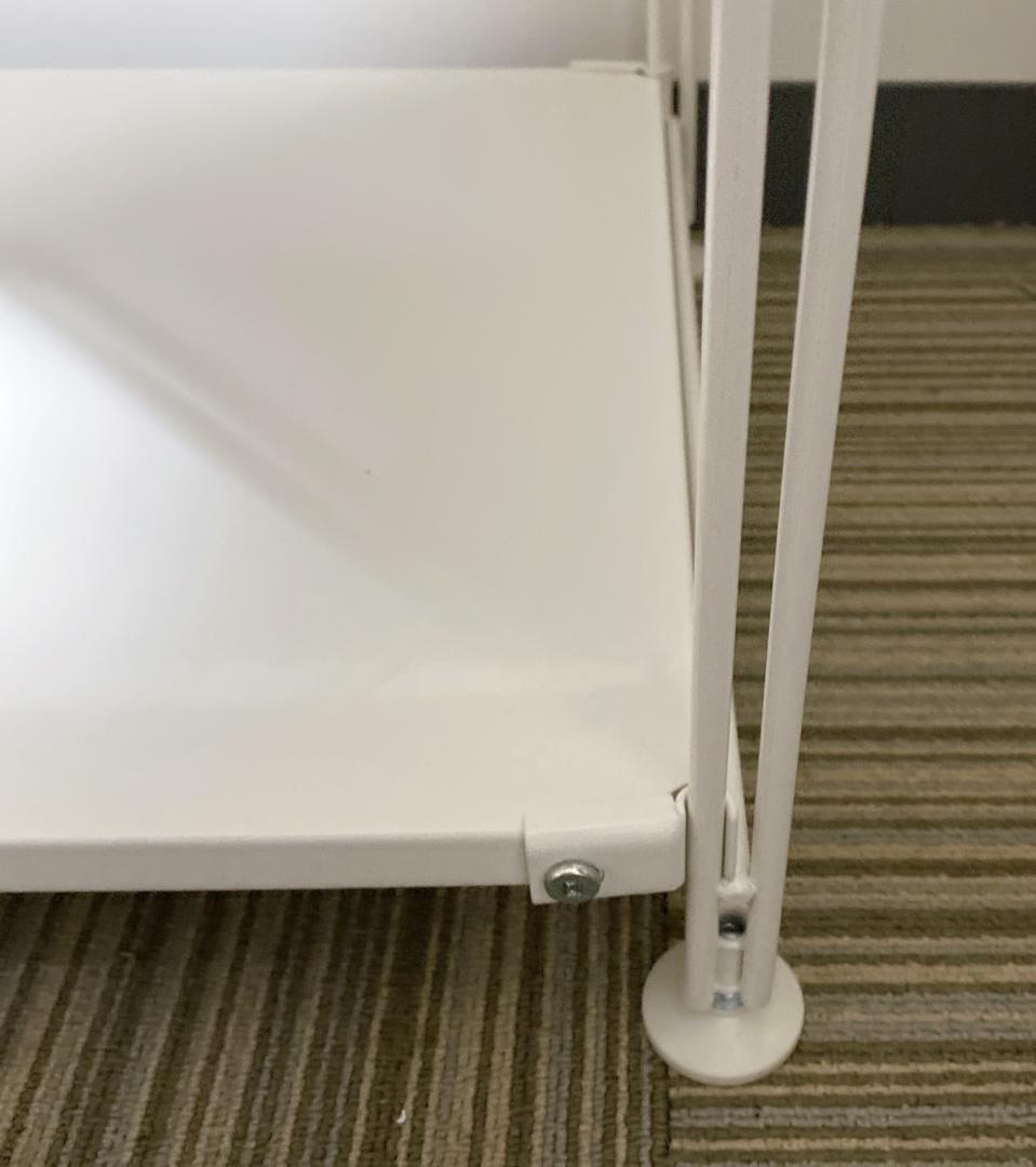 無印良品 スチールユニットシェルフ スチールラック 4段 ライトグレー