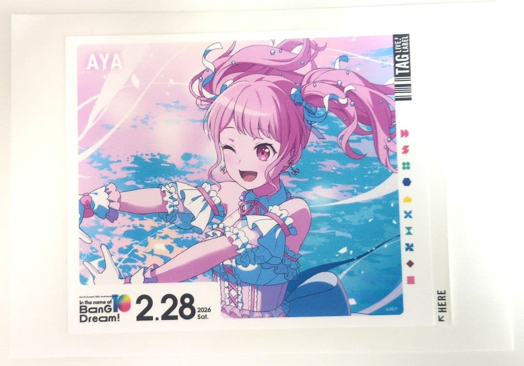 バンドリ 10th サントリー ラベル缶 ステッカー 丸山彩 - メルカリ