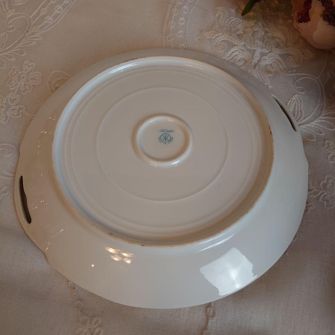 オールドノリタケ　大皿　ローズガーランド　金盛