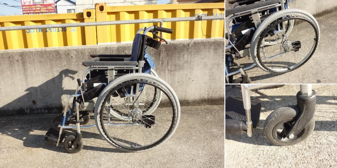 K▼川村義肢 車いす 車椅子 スタンダード 自走型 自走用 (38212)