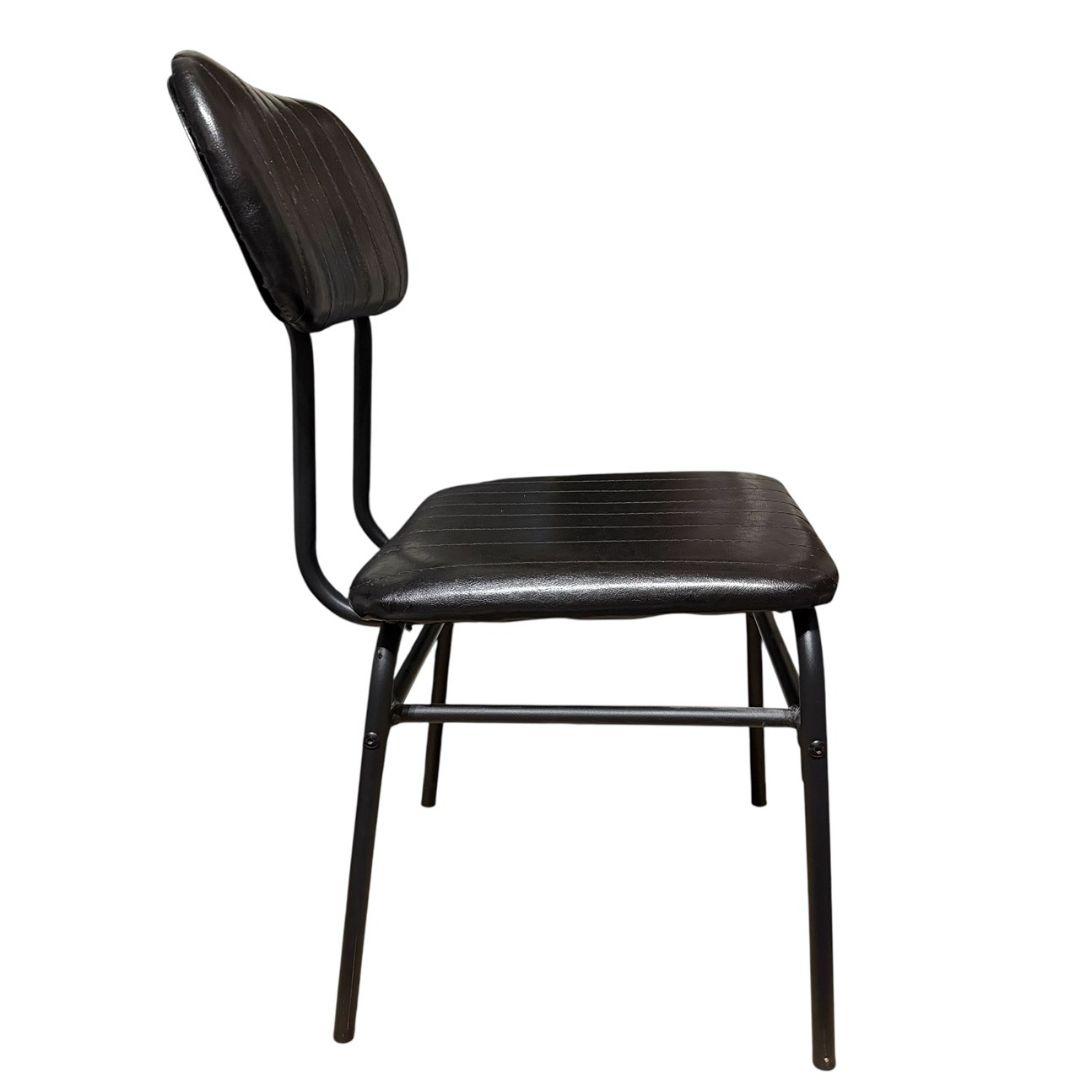 【スリーアイ】アンティークデザイン インダストリアル スチールフレームチェアー