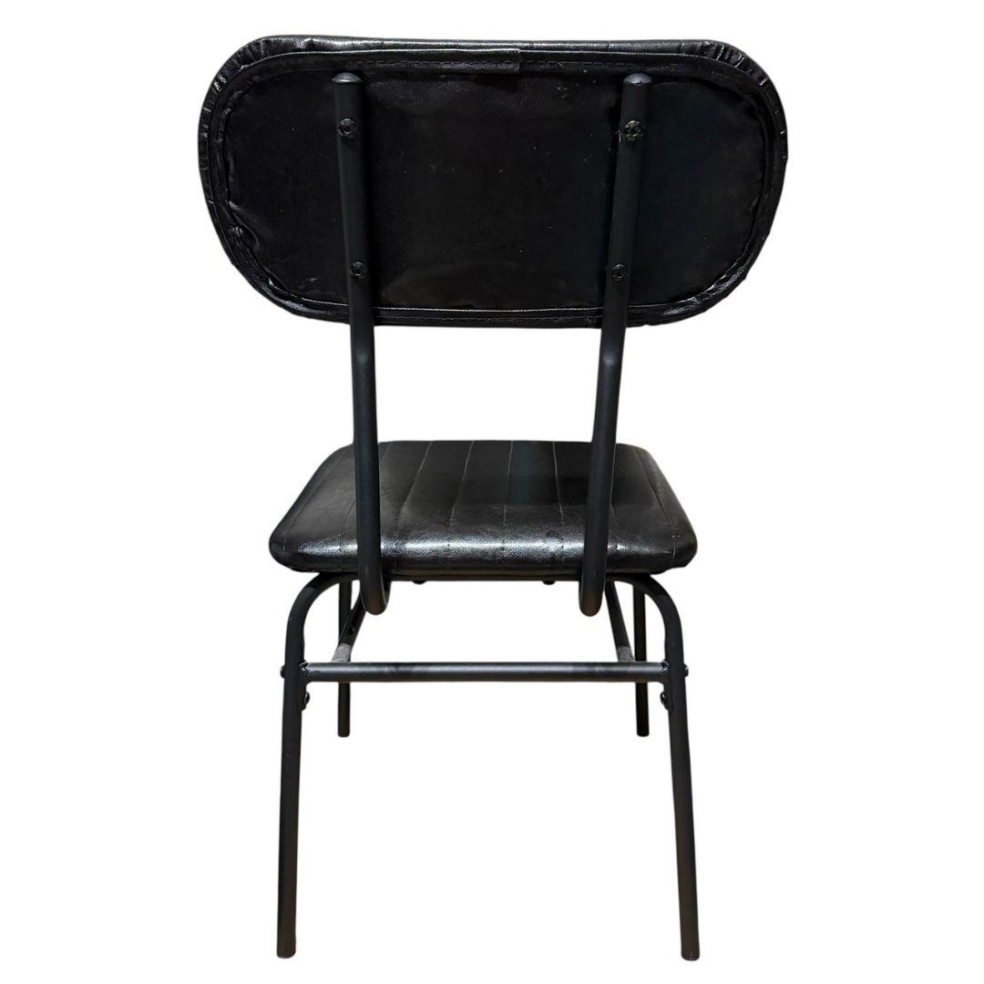 【スリーアイ】アンティークデザイン インダストリアル スチールフレームチェアー