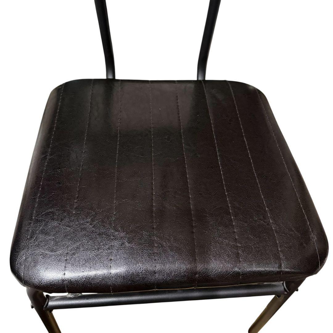 【スリーアイ】アンティークデザイン インダストリアル スチールフレームチェアー