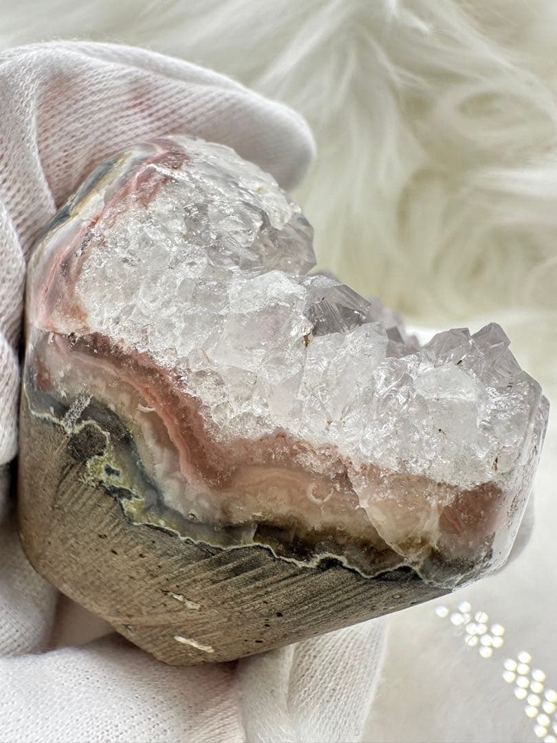 ホワイトアメジスト クラスター 超美品！ 1098