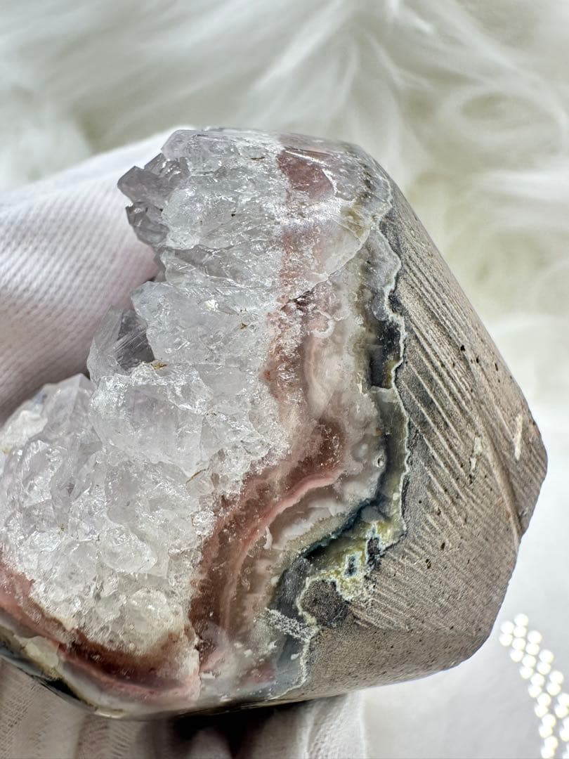 ホワイトアメジスト クラスター 超美品！ 1098