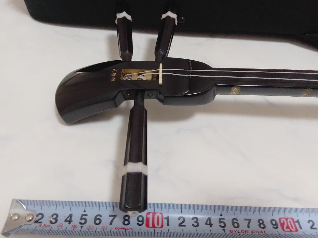 沖縄 三線 琉球 ケース付 全長約74cm 人工皮(破れなし）