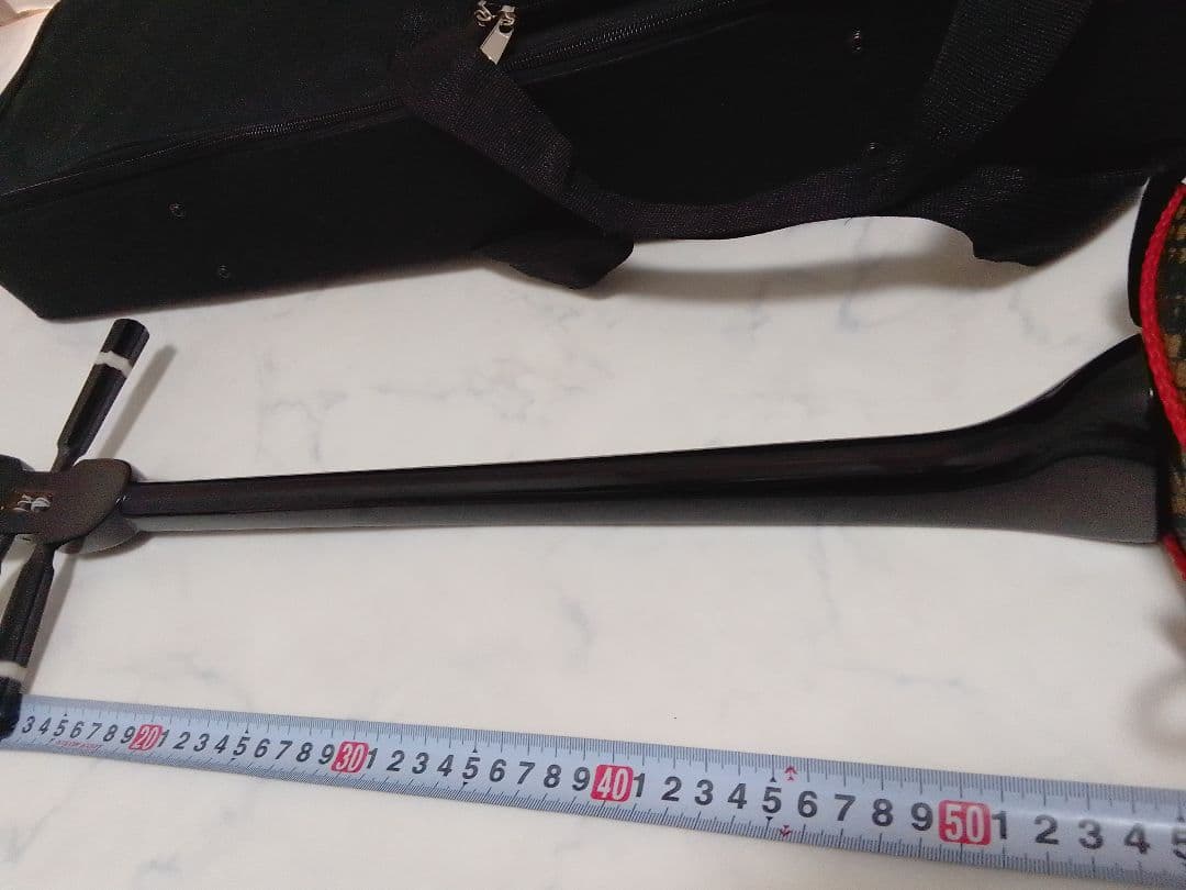 沖縄 三線 琉球 ケース付 全長約74cm 人工皮(破れなし）