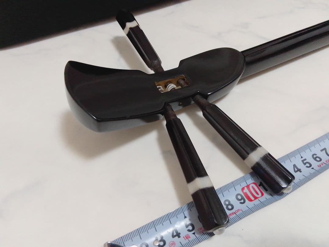 沖縄 三線 琉球 ケース付 全長約74cm 人工皮(破れなし）