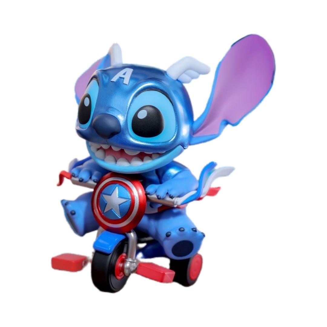 cosbi スティッチ マーベル フィギュア　キャプテンアメリカ　シークレット