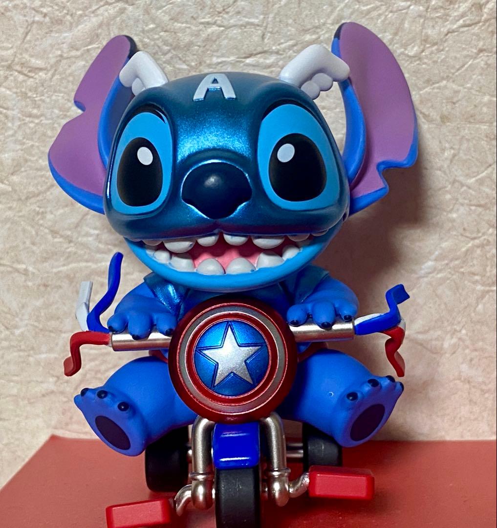 cosbi スティッチ マーベル フィギュア　キャプテンアメリカ　シークレット