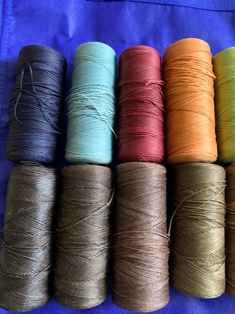 【まとめ売り】　マクラメ　蝋引き糸 手芸素材糸・ビーズ・ワイヤー