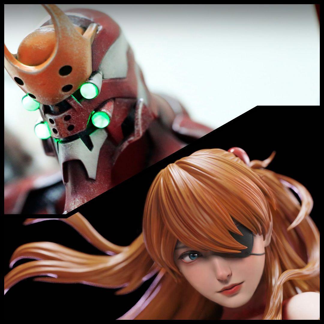 海外ガレージキット アスカ&エヴァ2号機 1/4スタチュー - メルカリ