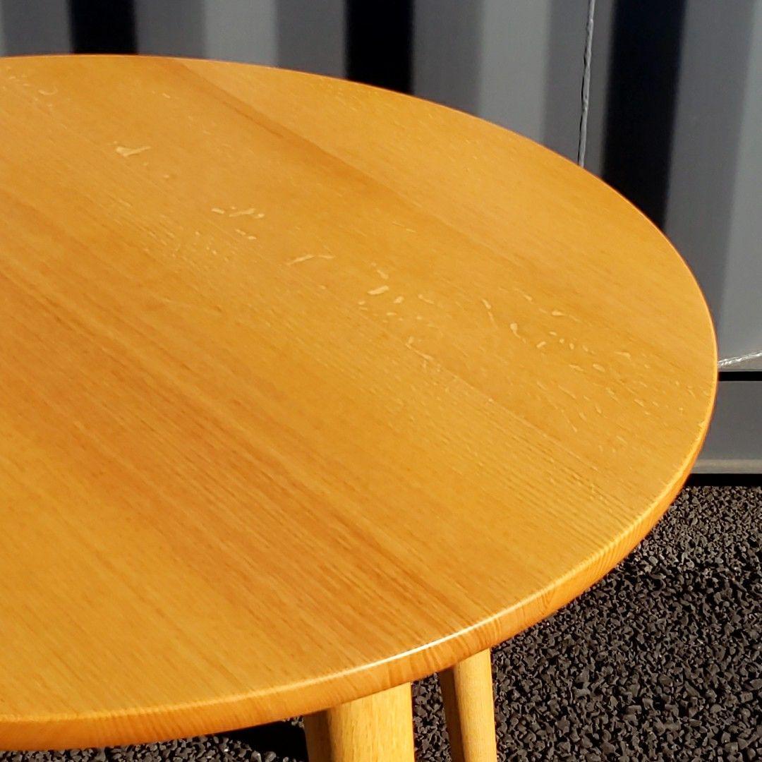 【美品】KASHIWA ラウンドテーブル JG10US カフェ コーヒーテーブル