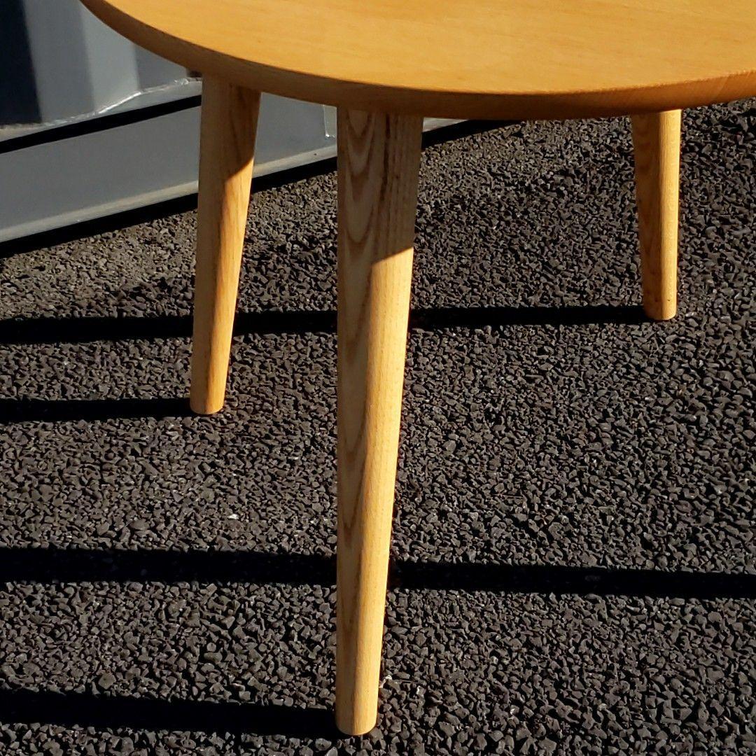 【美品】KASHIWA ラウンドテーブル JG10US カフェ コーヒーテーブル