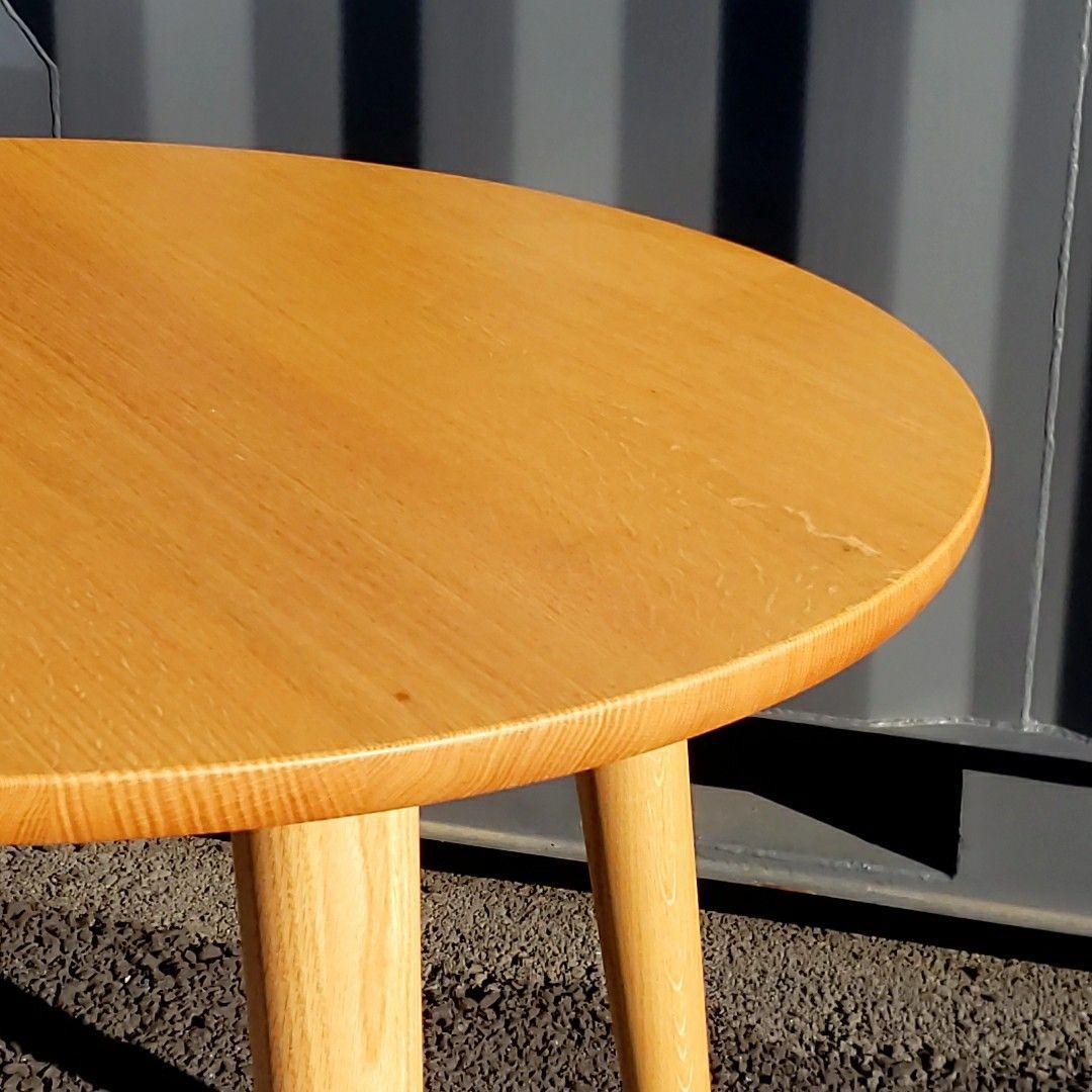 【美品】KASHIWA ラウンドテーブル JG10US カフェ コーヒーテーブル