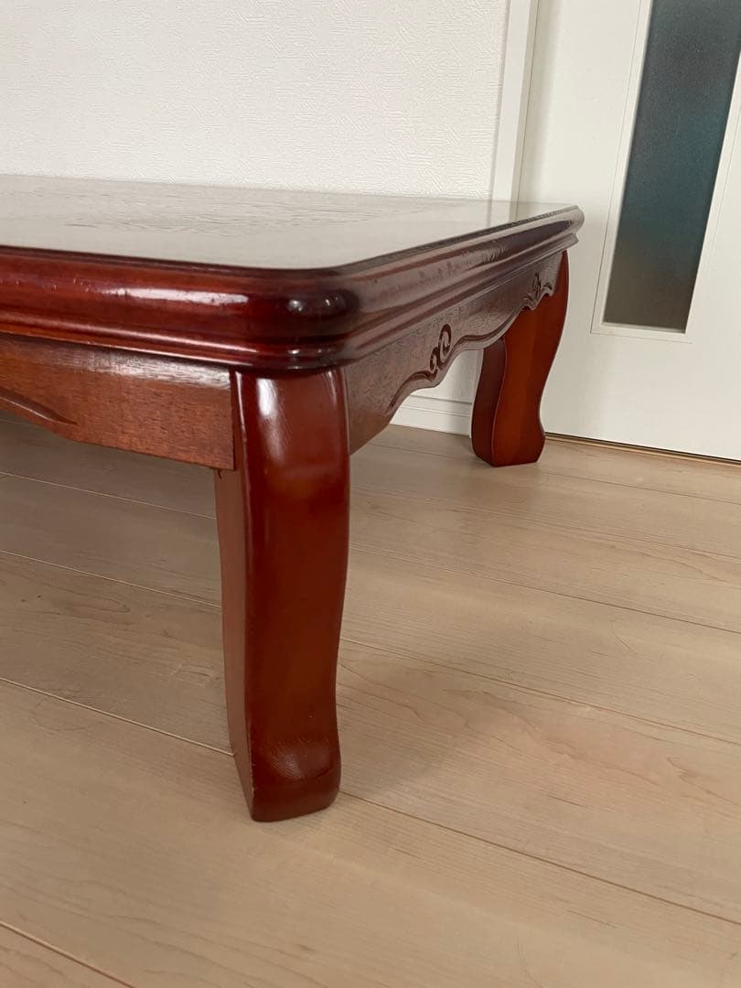 【美品】 家具 折りたたみ可 座卓 ローテーブル 天然木