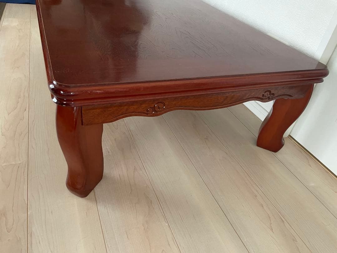 【美品】 家具 折りたたみ可 座卓 ローテーブル 天然木