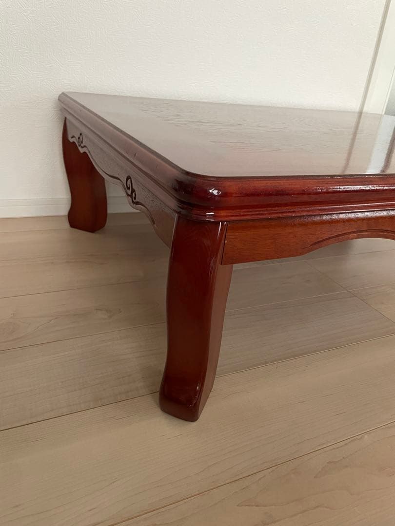 【美品】 家具 折りたたみ可 座卓 ローテーブル 天然木