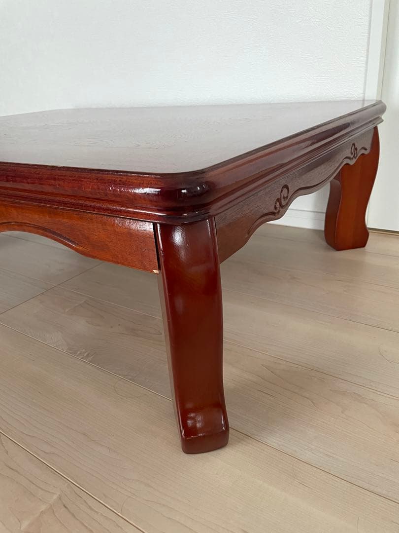 【美品】 家具 折りたたみ可 座卓 ローテーブル 天然木