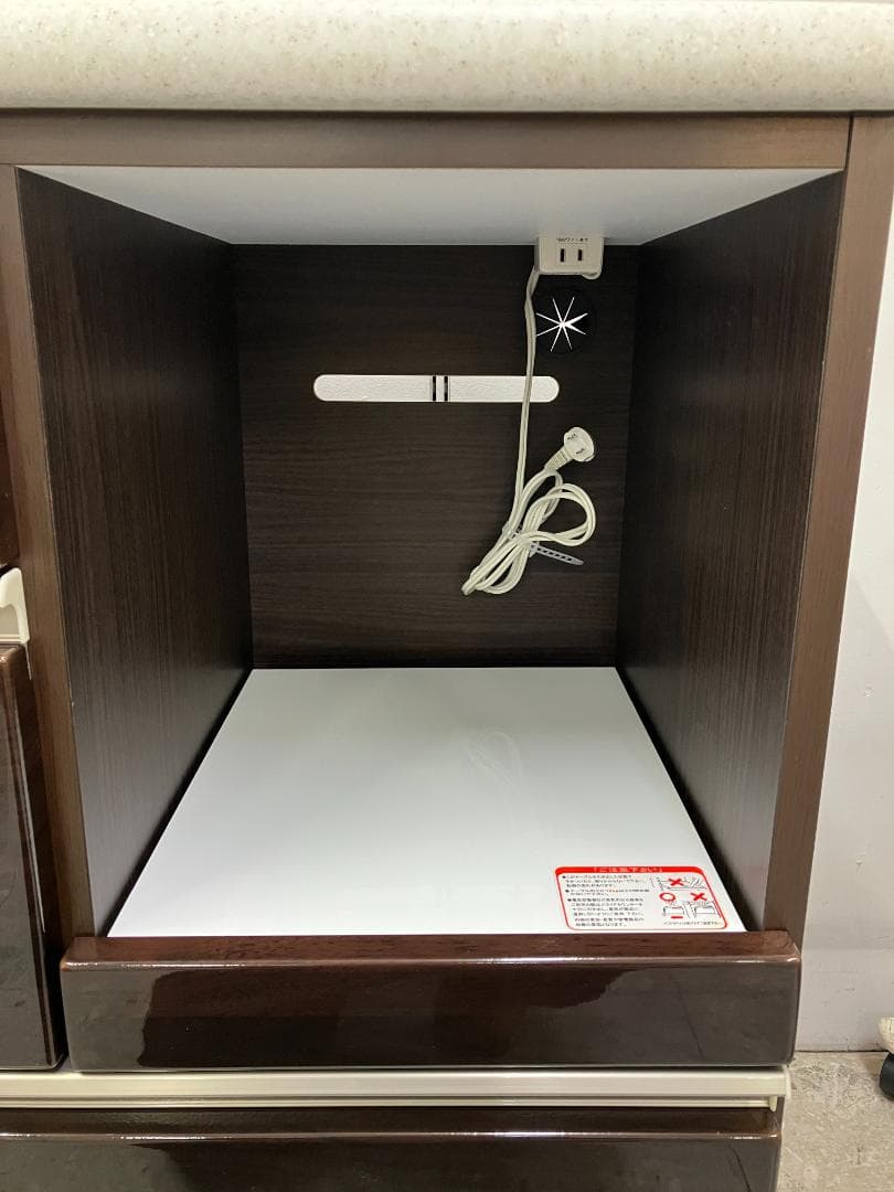 ニトリ レンジボード キッチンカウンター アルミナ2 120CTDBR ブラウン