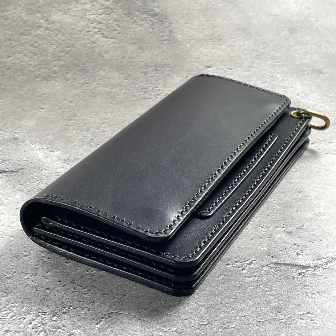 ロングトラッカーウォレット CORE カスタム CRUST ブラック シニュー