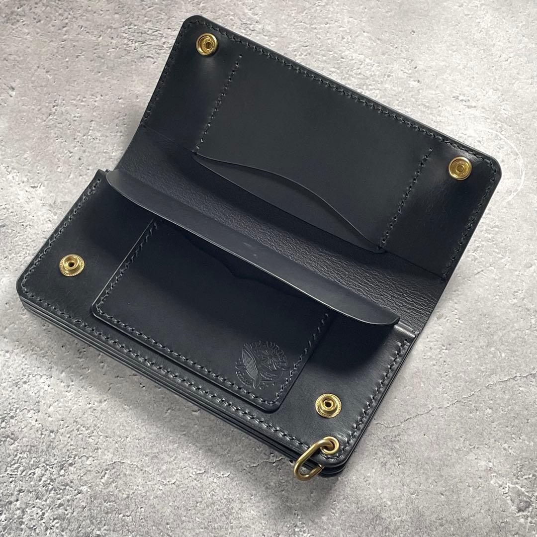 ロングトラッカーウォレット CORE カスタム CRUST ブラック シニュー